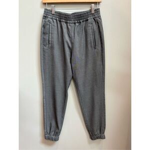 Banana Republic 2 grey trouser joggers w-side zip pockets